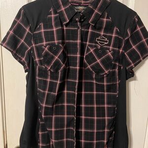 Harley-Davidson Men's Plaid Button-Down Shirt